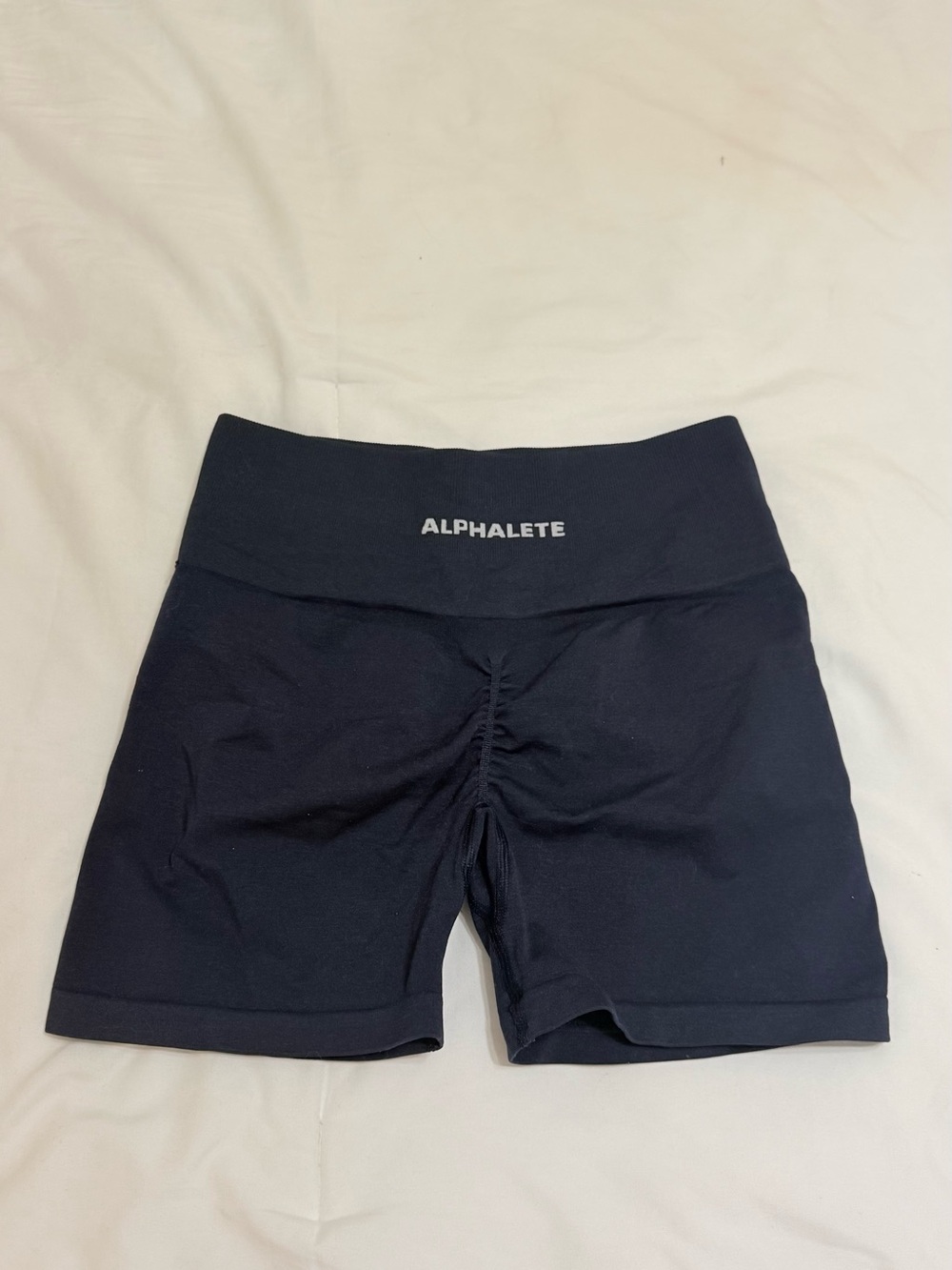 Alphalete Navy Amplify Shorts